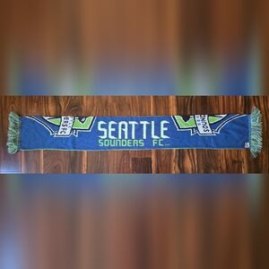Seattle Sounders Scarf Adidas Soccer Club FC Blue & Green 57" Scarf